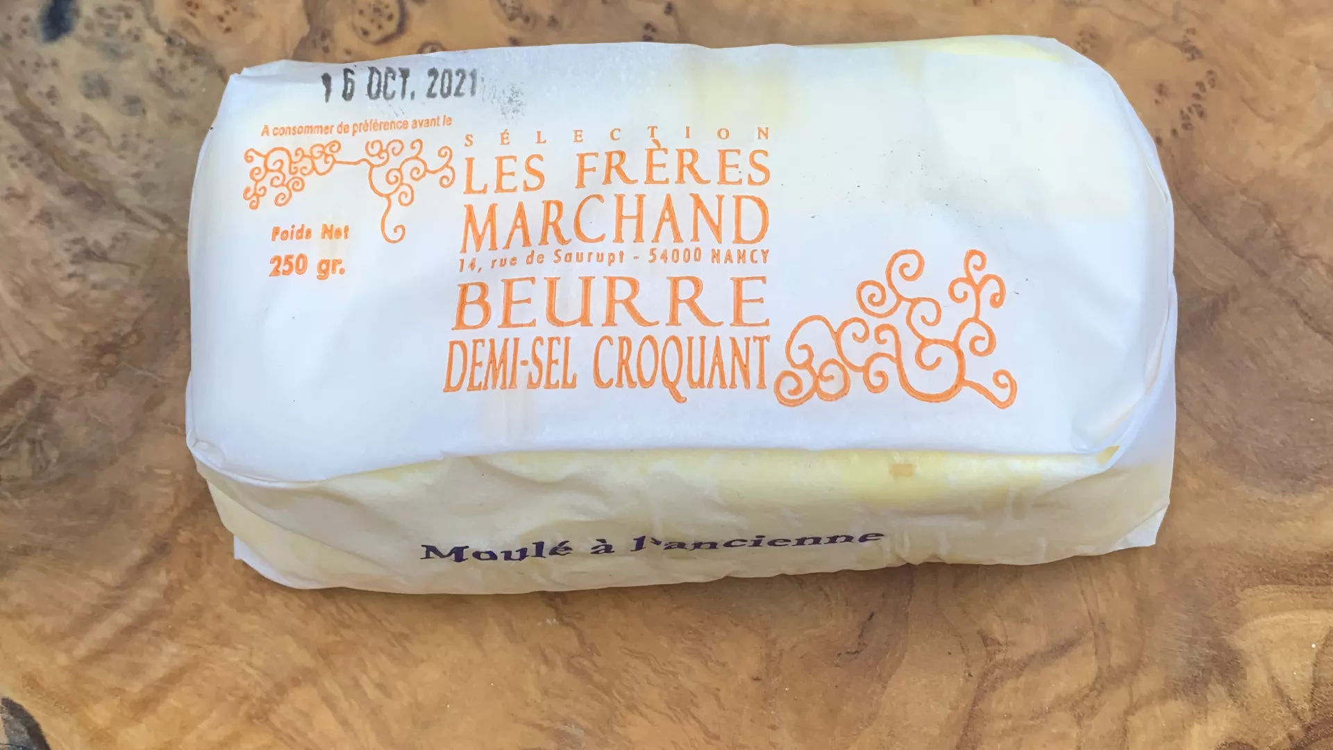 Le Beurre Demi-sel Croquant, 250g